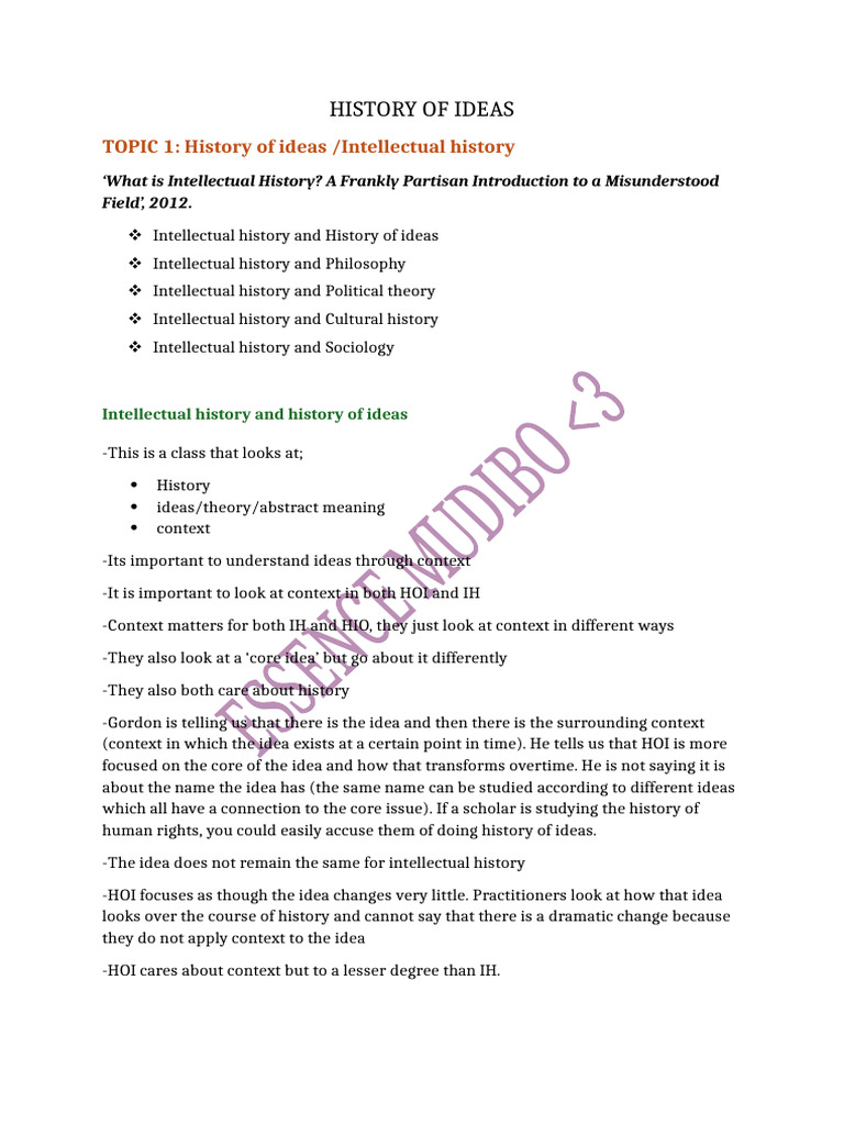 Understanding Intellectual History Concepts | PDF | Discourse | Truth