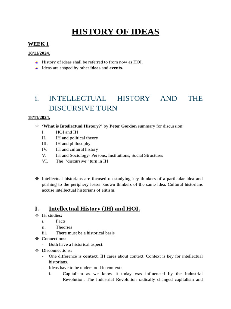 Understanding Intellectual History Concepts | PDF | Discourse | Slavery