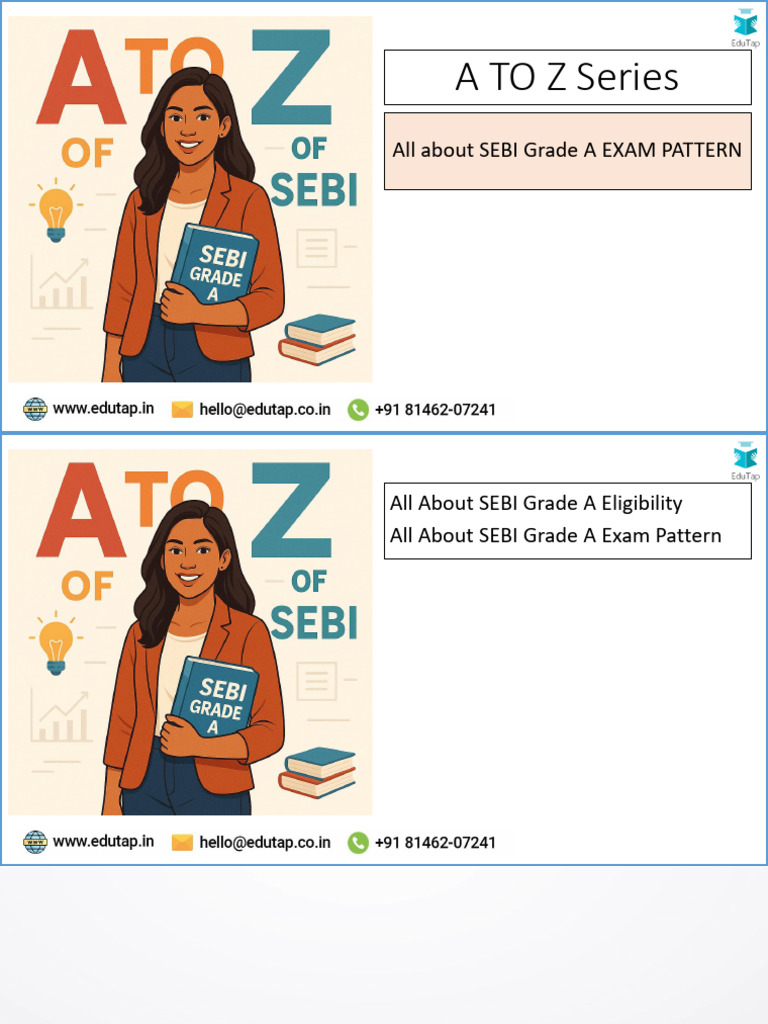 All About SEBI Grade A Exam Pattern | PDF