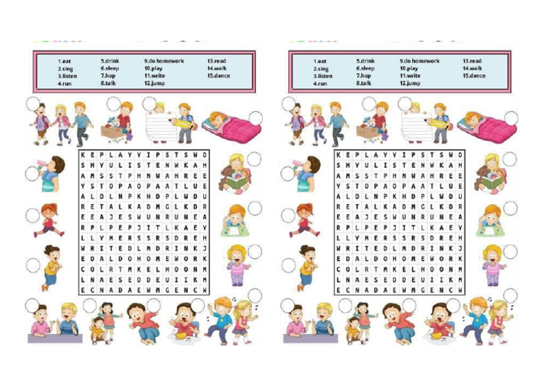 Verb Worksheet | PDF