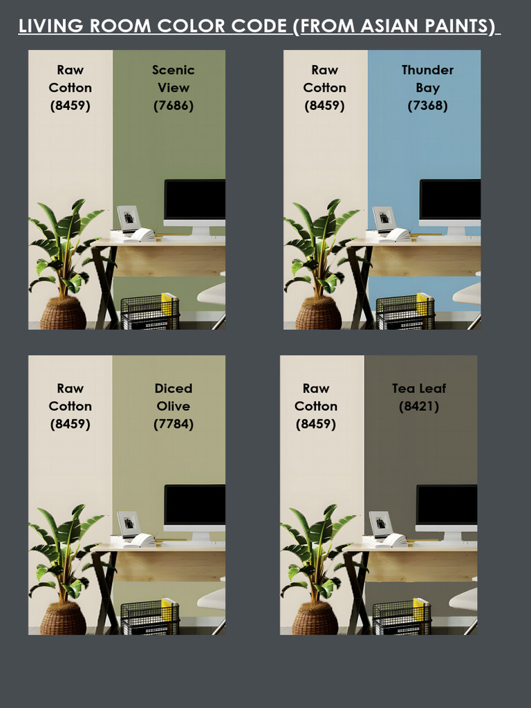 Living Room Color Codes: Raw Cotton 8459 | PDF