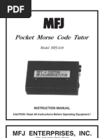 MFJ-902 マニュアルチューナー 取説付き MFJ 902 | PDF | Antenna (Radio) | Equipment
