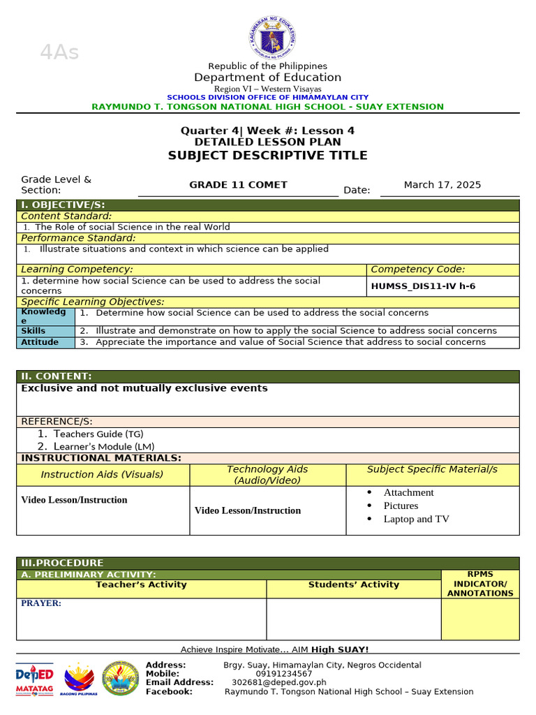 Social Science Lesson Plan for G11 | PDF | Gender | Gender Studies