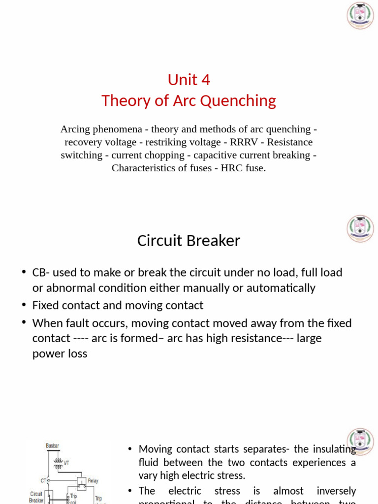 PSPSG - UNIT IV. Engineering | PDF | Electric Arc | Capacitor