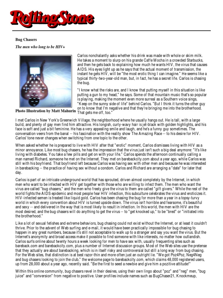 Bug Chasers Safe Sex Hiv/Aids