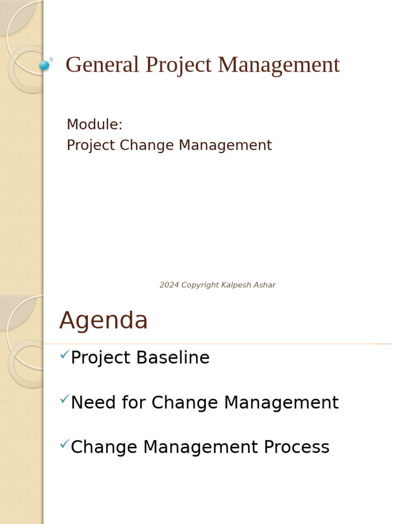 Project Change Management | PDF