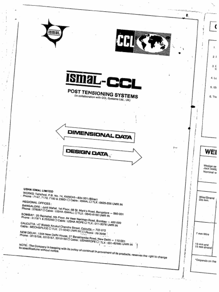 Ismal Post Tensioning | PDF