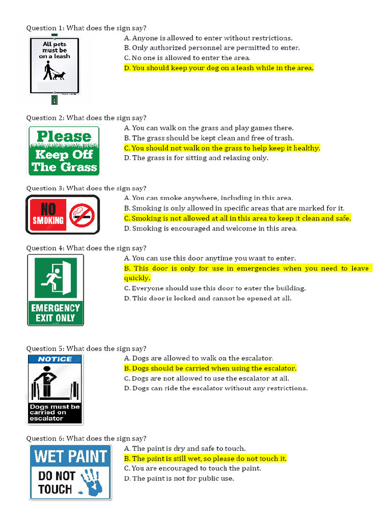 The Sign - 200 Questions | PDF