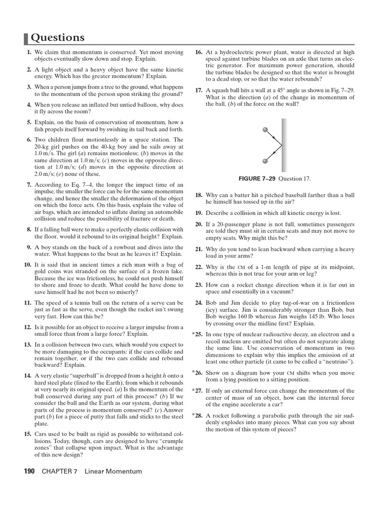 Understanding Linear Momentum Concepts | PDF | Collision | Momentum