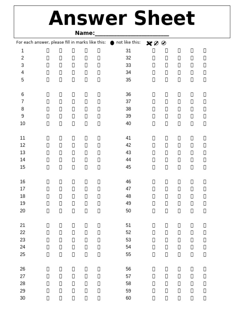 120-Question OMR Answer Sheet PDF | PDF | Private Law
