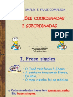 Frases Simples e Complexas