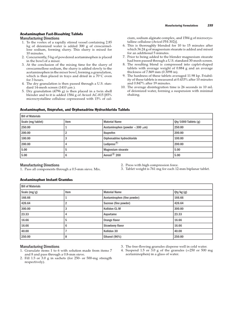 Ibuprofen and Orphenadrine Tablet Formulation | PDF | Tablet (Pharmacy)
