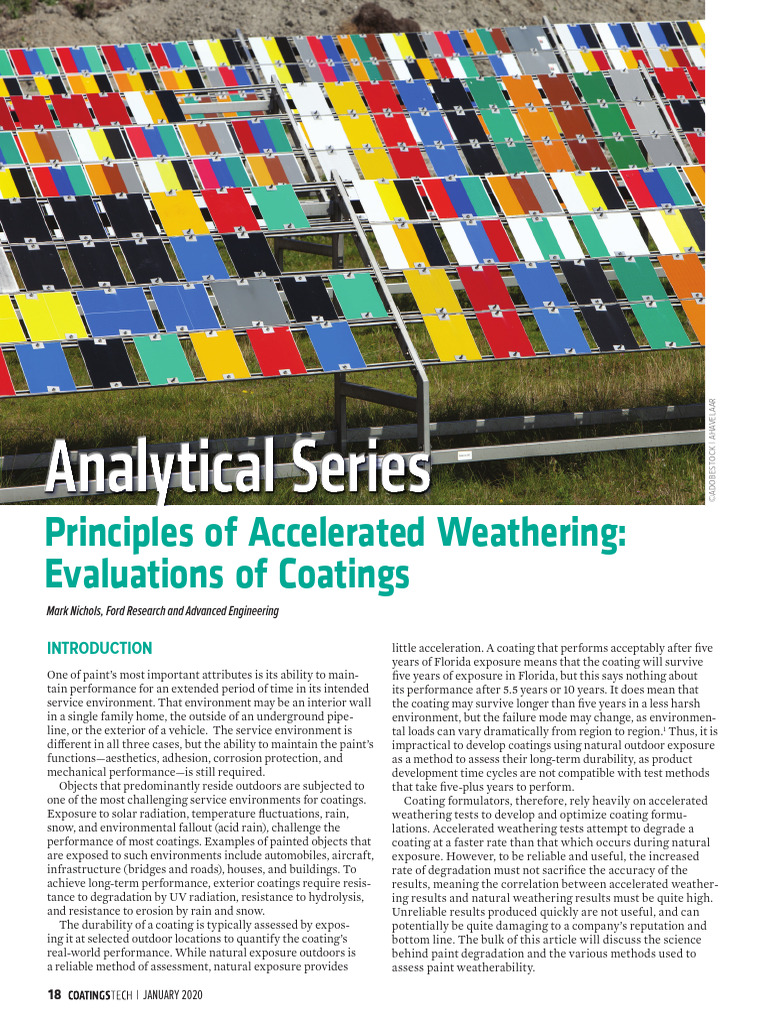 Photo inspiration: Fresh Look at Accelerated Weathering Of Coatings Pdf Ultraviolet