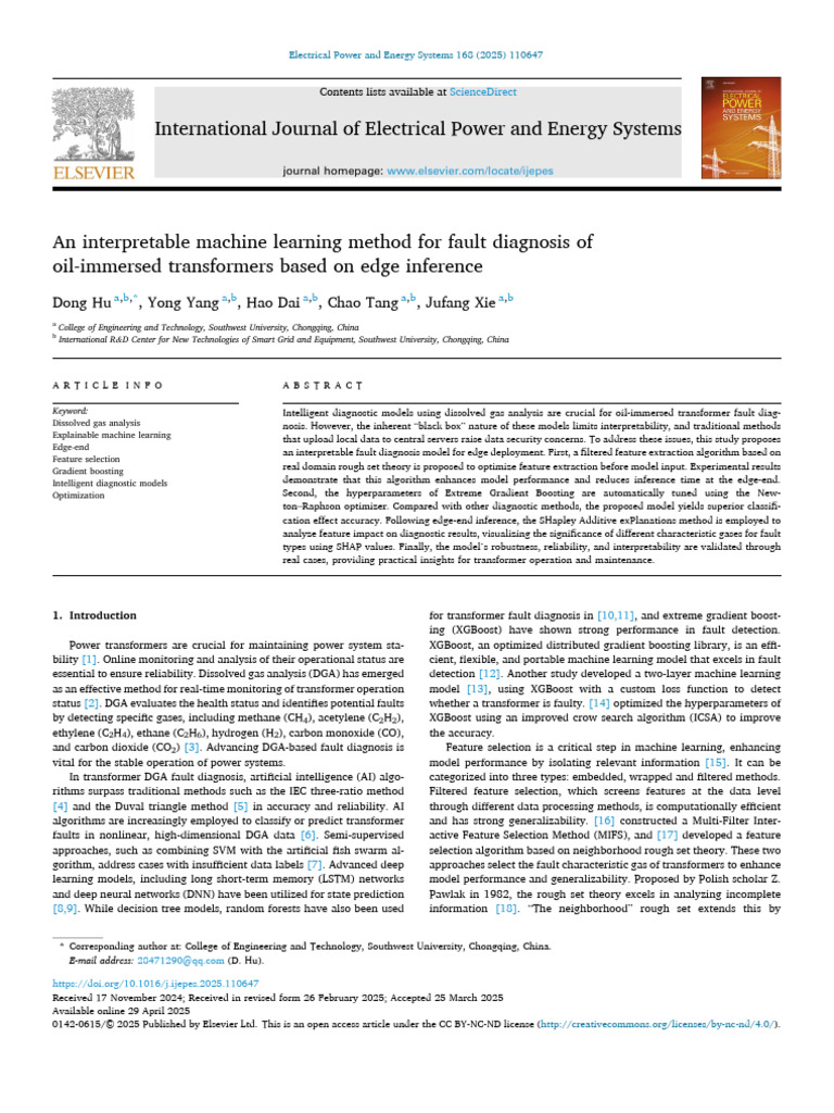 An Interpretable Machine Learning Method For Fault Diagnosis of | PDF ...