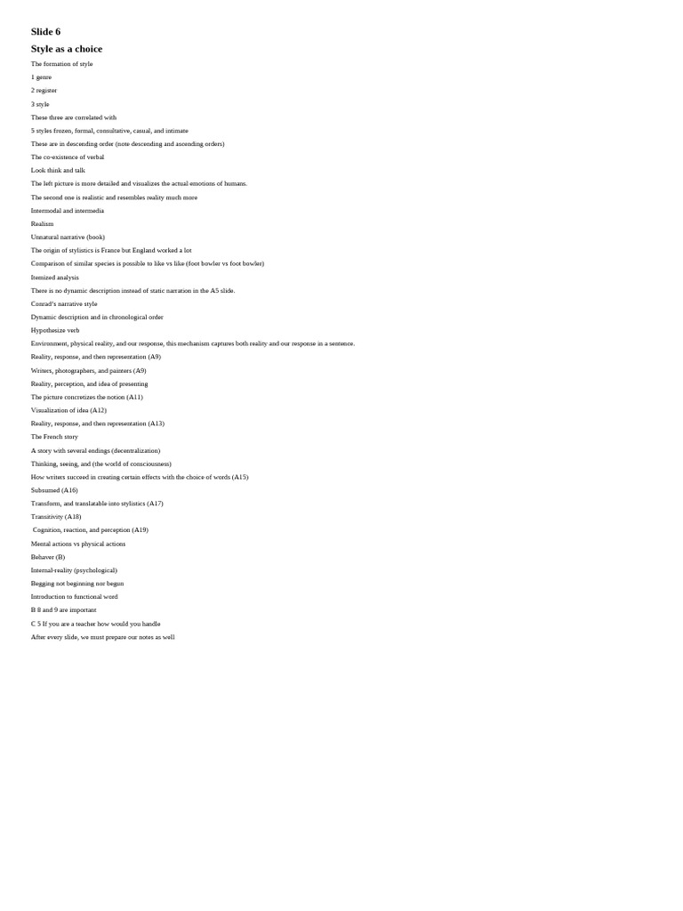 Slide 6 Style As Choice Class | PDF