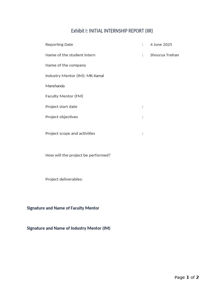 Reporting Formats | PDF