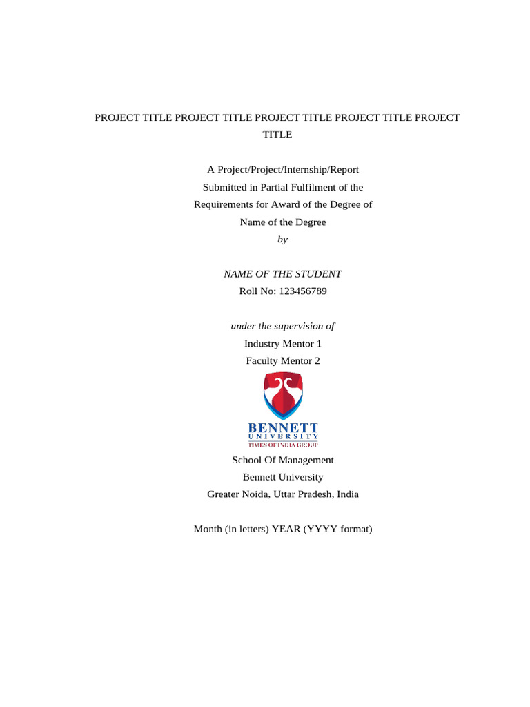 Project Report Submission Guidelines | PDF | Books | Abstract (Summary)