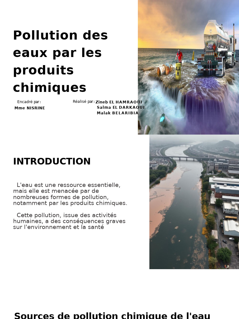 Pollution chimique de l'eau : enjeux et solutions | PDF | la pollution ...