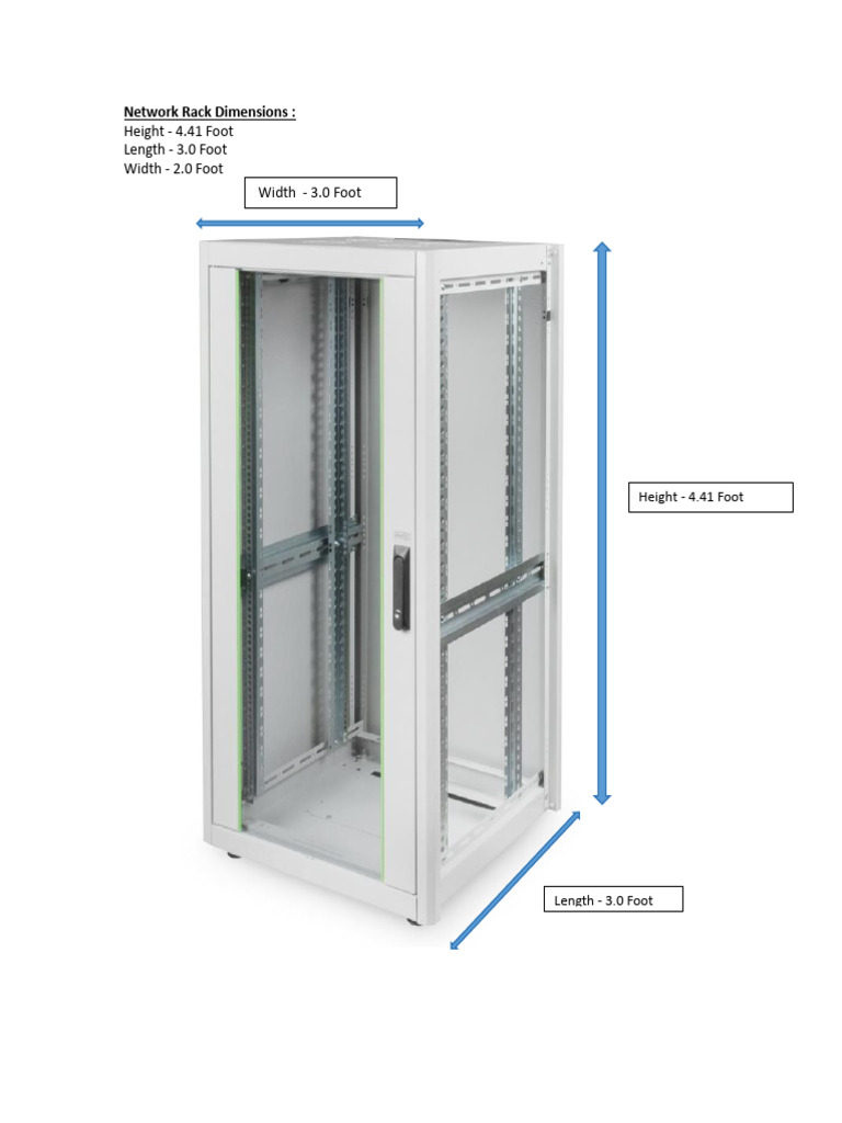 Network Rack Dimensions | PDF
