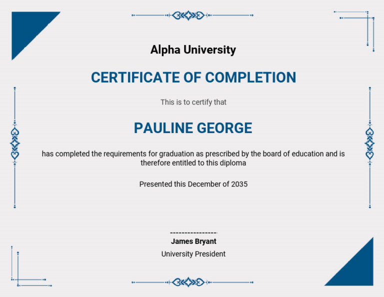 Associate Degree Certificate for Pauline George | PDF