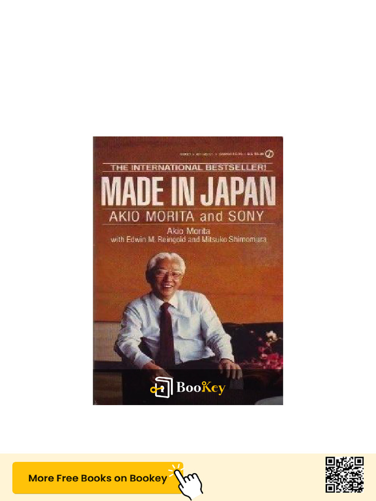 Made in Japan - Akio Morita and Sony PDF | PDF | Sony