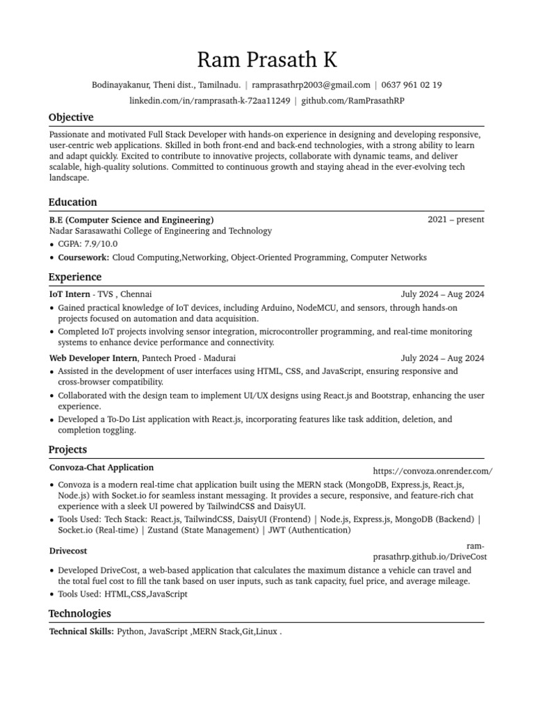 Full Stack Developer Resume Summary | PDF | Internet Of Things | Java ...