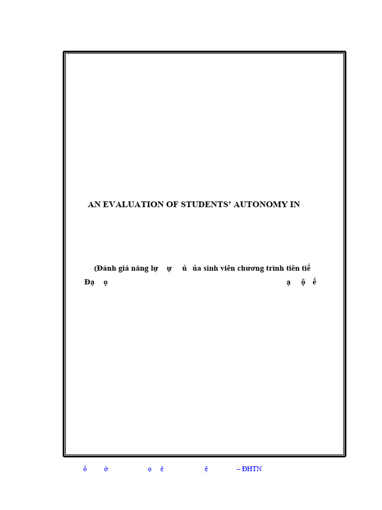 Evaluating Student Autonomy in English Club | PDF | Teaching Method ...