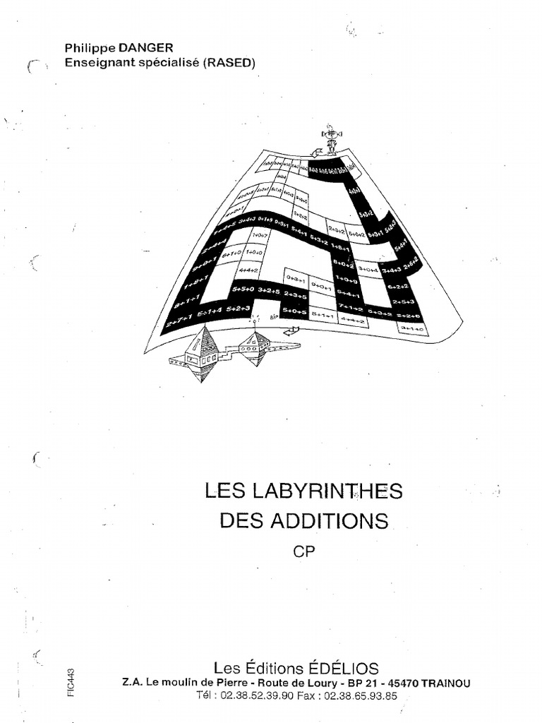 Le Labyrinthe Des Additions CP | PDF
