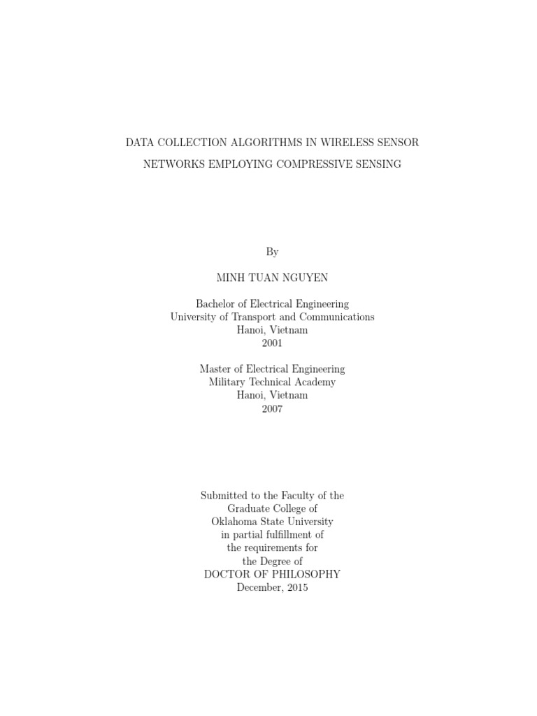 Compressive Sensing in Sensor Networks | PDF | Wireless Sensor Network ...