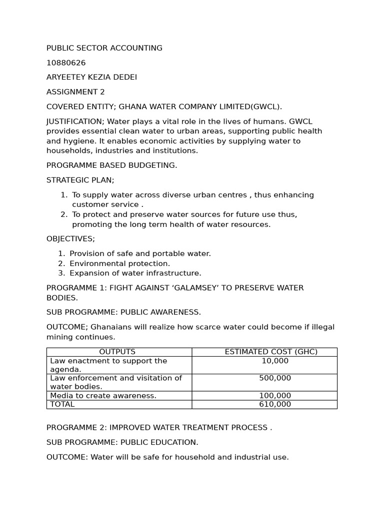 Psa Assignment 2 | PDF | Water Supply Network | Water