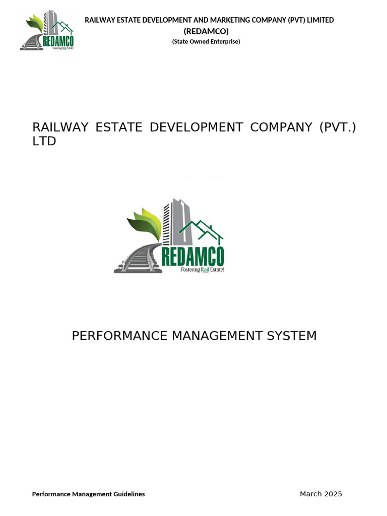 REDAMCO Performance Management Guidelines | PDF
