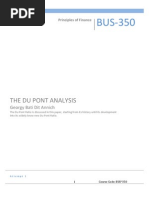 The Du Pont Analysis