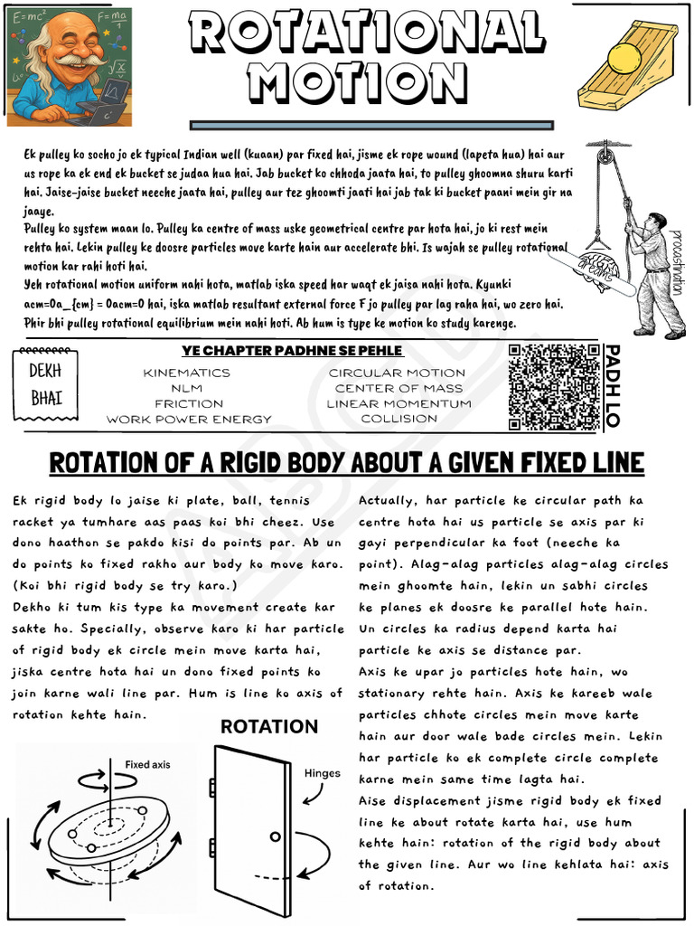 Rotatiaonal Motiona pg1 | PDF | Rotation | Physical Phenomena