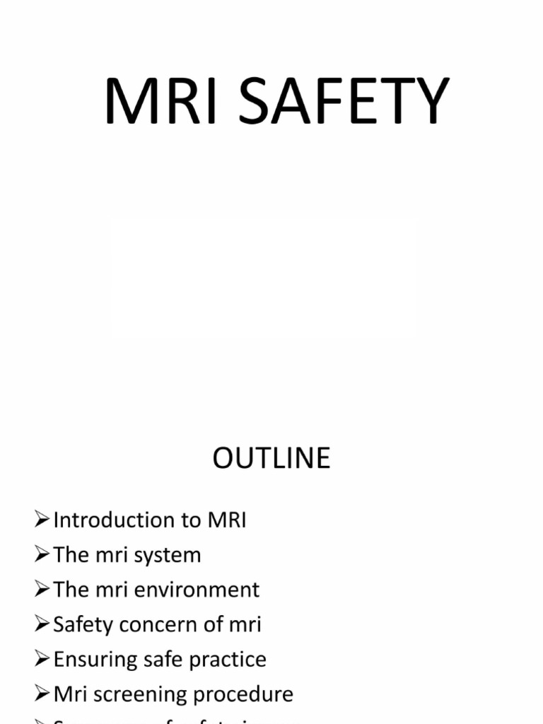 Mri Safety | PDF