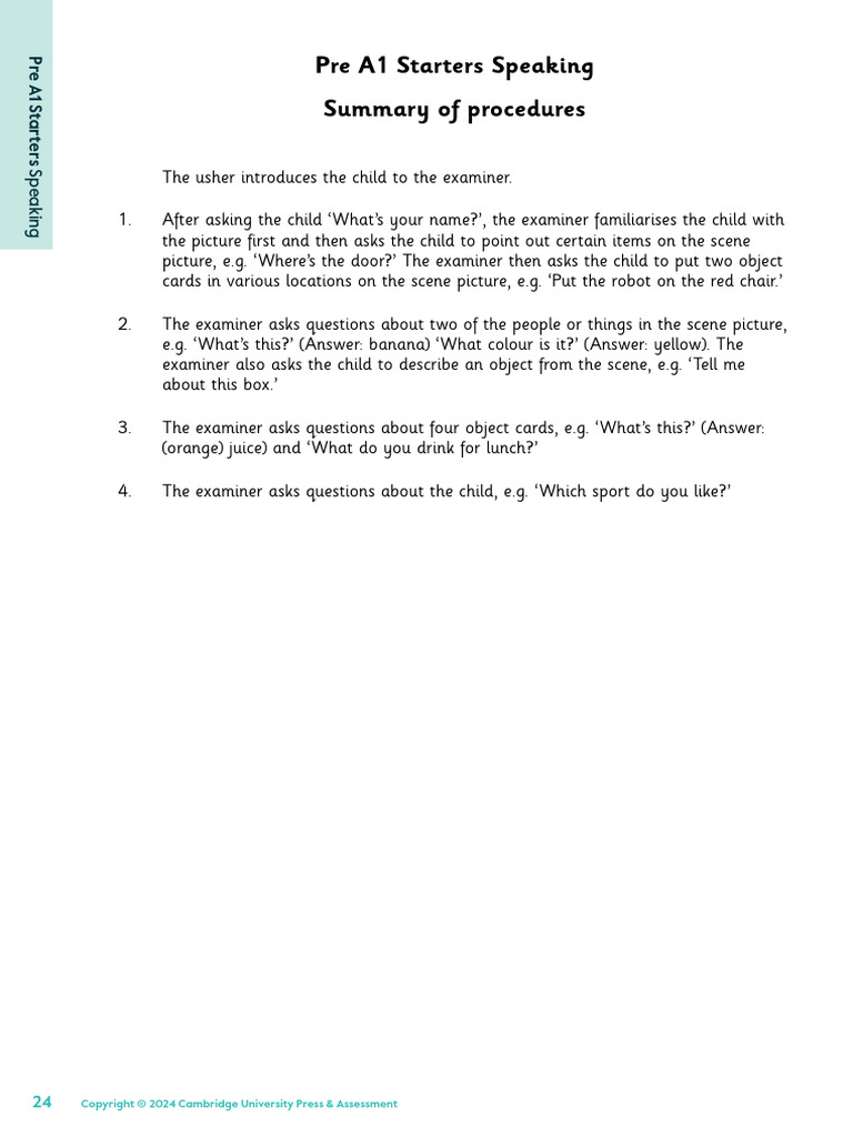 Speaking Test 1 | PDF