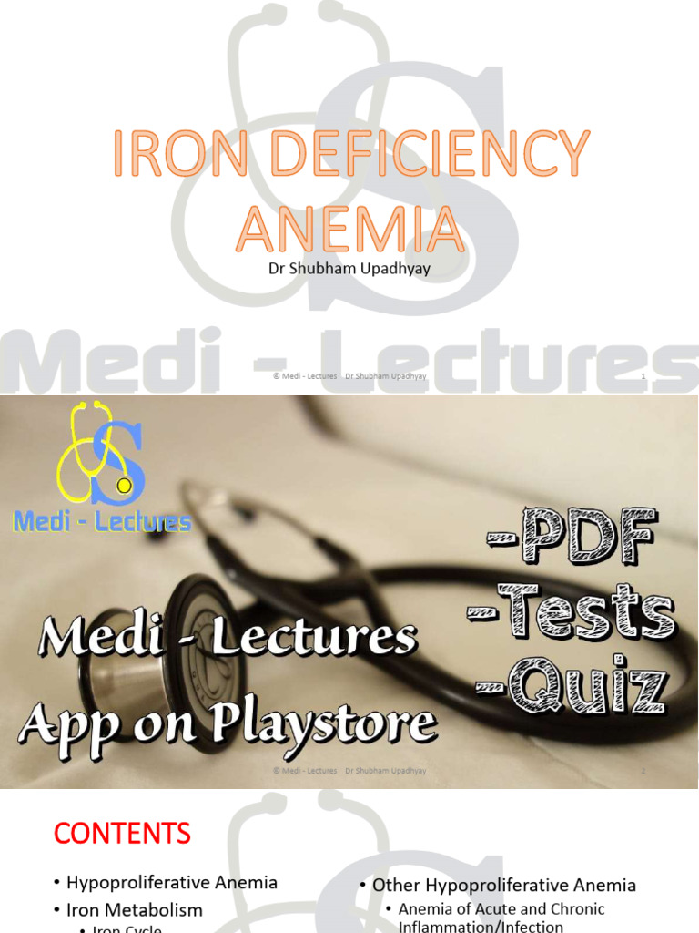 Iron Deficiency Anemia | PDF | Anemia | Medical Specialties