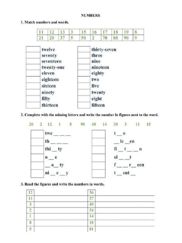 3 Digit Numbers | PDF