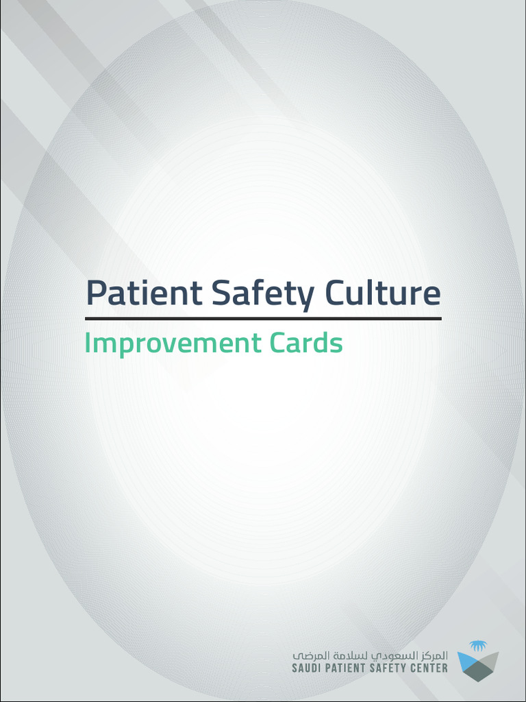 Patient Safety Culture Improvement Guide | PDF | Patient Safety ...