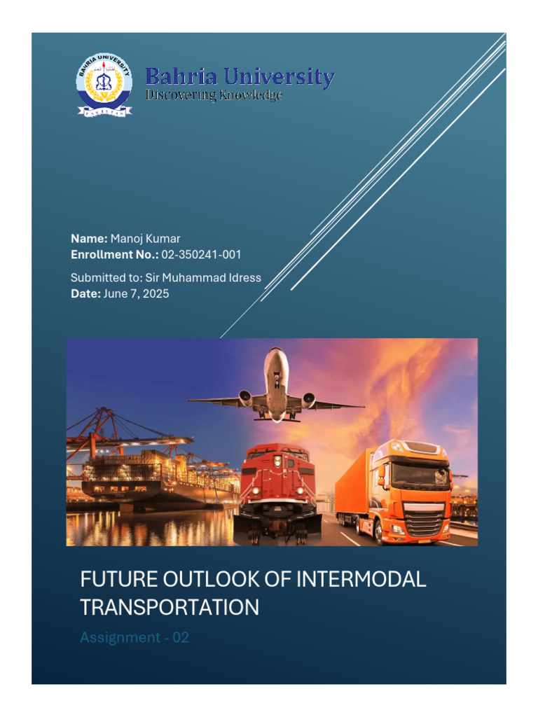 Future of Intermodal Transportation Insights | PDF | Transport ...