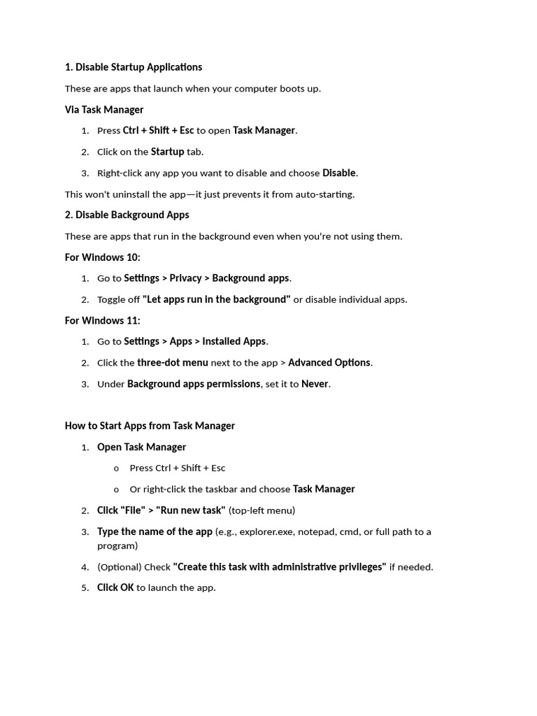Managing Startup and Background Apps | PDF | Booting | Gmail