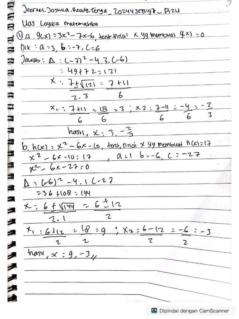 Jezreel Joshua Riady Tenga - 202443501197 - Uas | PDF