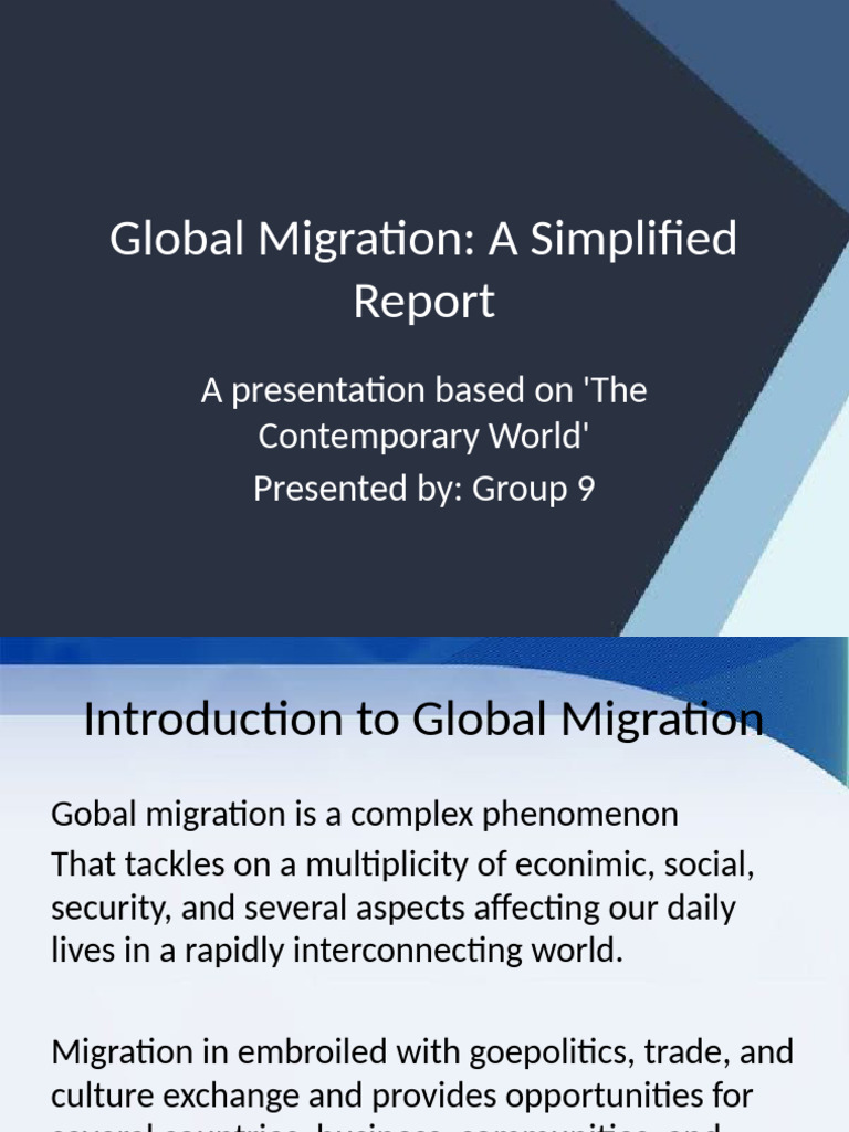 Understanding Global Migration Trends | PDF | Human Migration | Economies