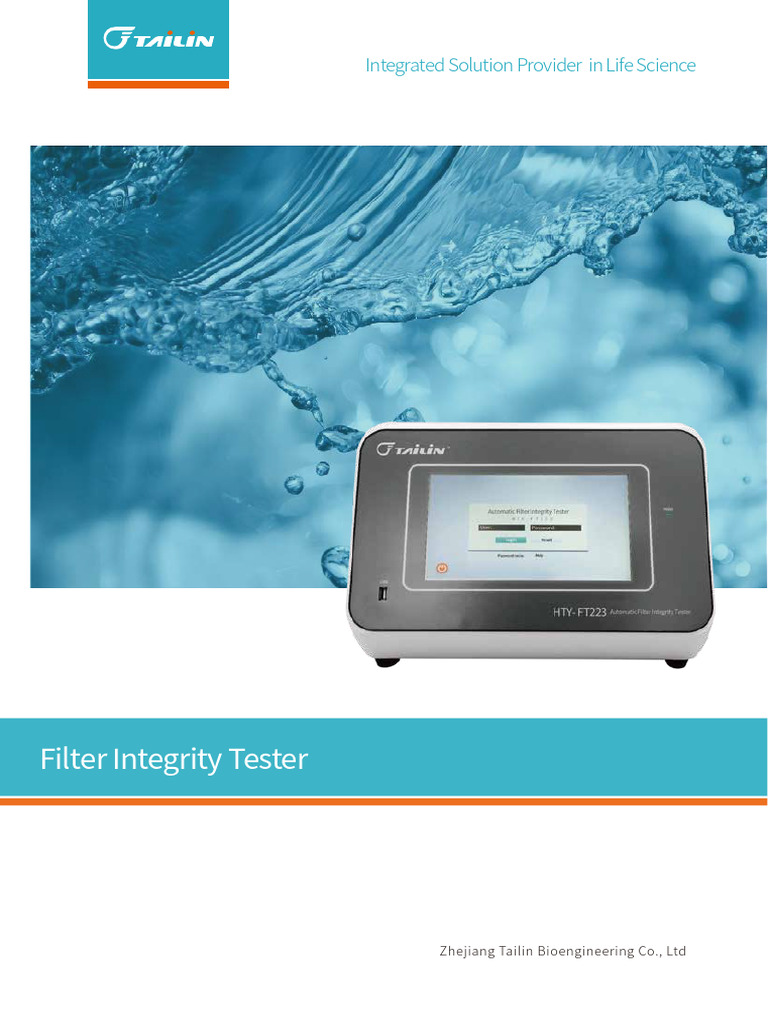 Filter Integrity Tester Overview | PDF | Computing