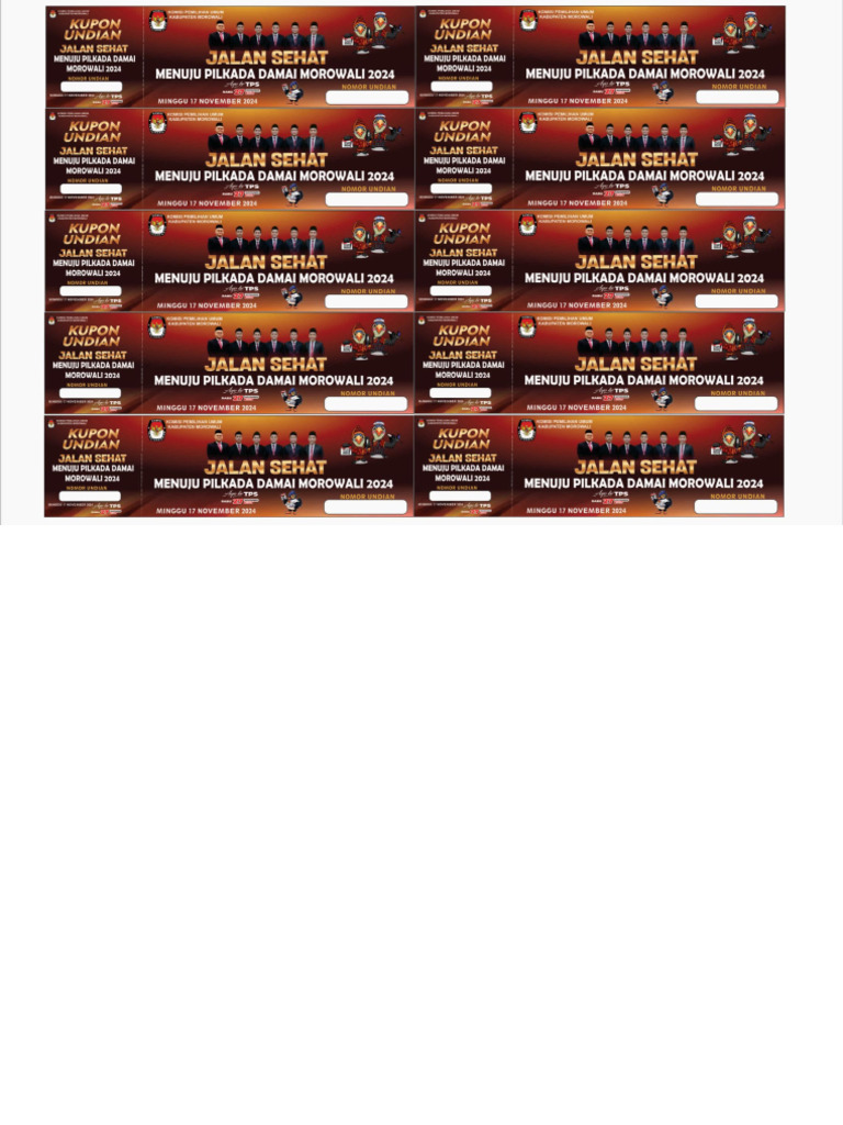 Contoh DESIGN Kupon | PDF