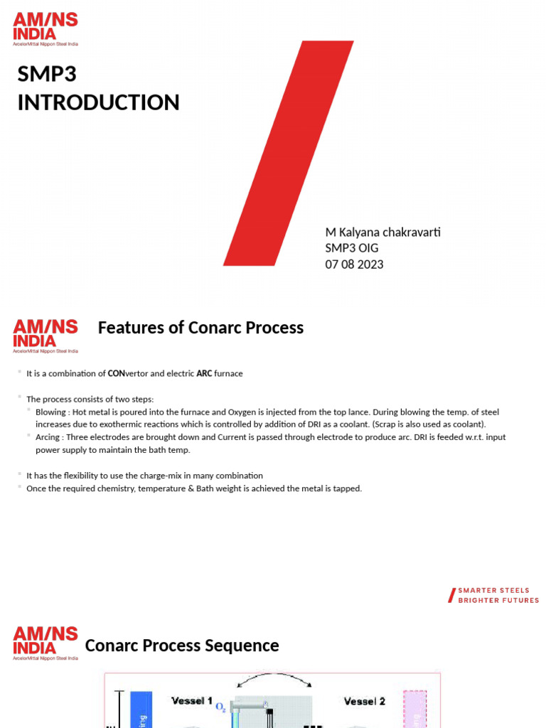 Conarc Process Overview and Specifications | PDF | Steelmaking | Iron