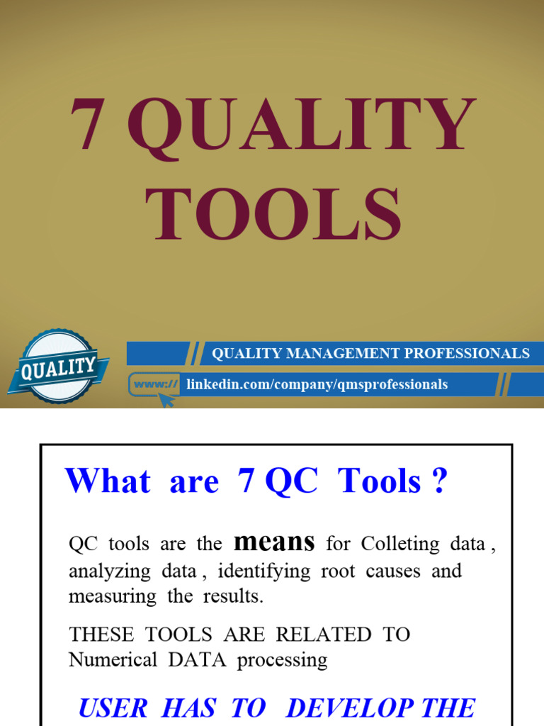 7 Essential QC Tools for Improvement | PDF | Histogram | Causality