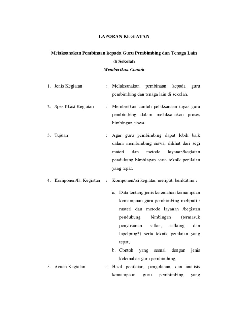 Laporan Kegiatan Makalah 1