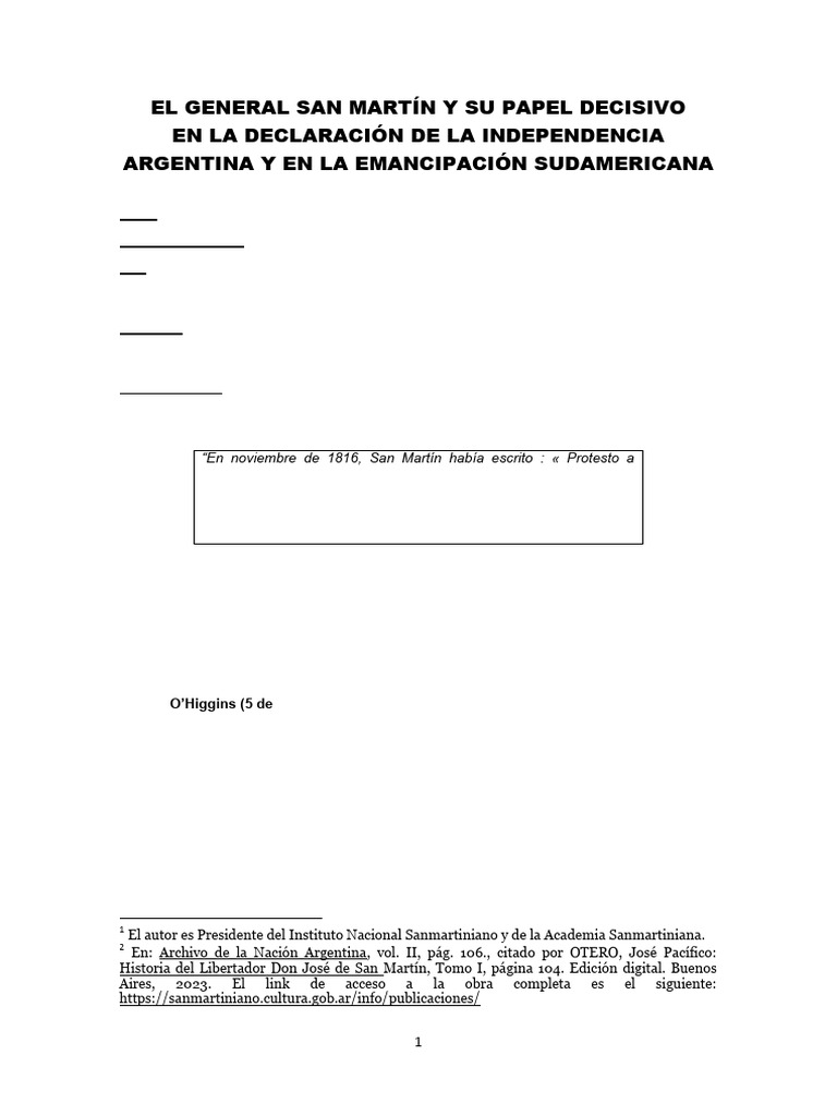 ReDiU - 2154 - Art3-El General San Martin y La Independencia | PDF ...