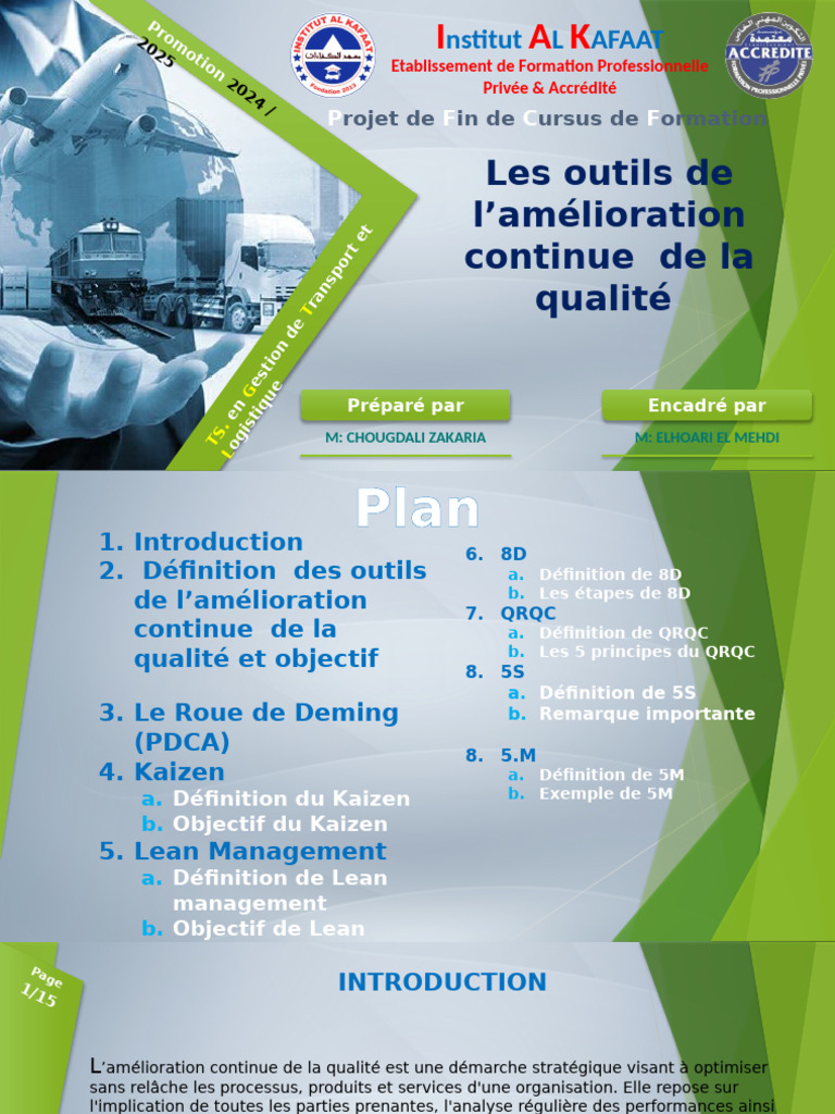 Outils d'Amélioration Continue de Qualité | PDF | Management de la ...