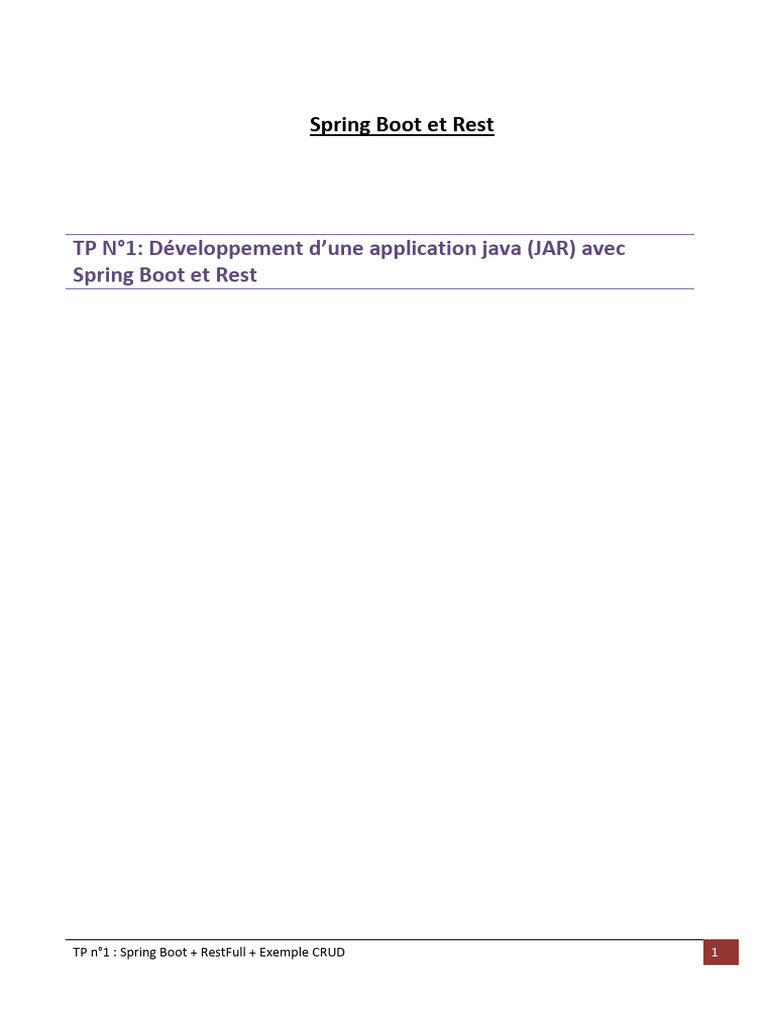 Développement d'une API Rest avec Spring | PDF | Technologie de système ...